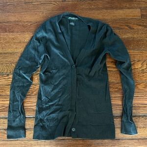 Green Button-Up Cardigan